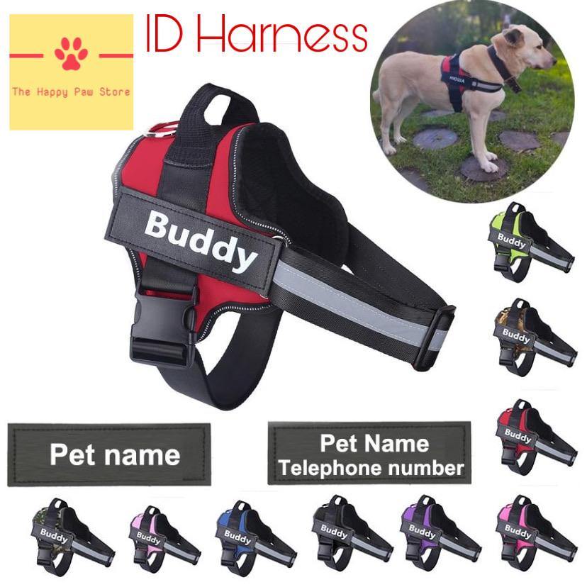 Personalised Dog Harness No Pull Dog Harness The Happy Paw Store