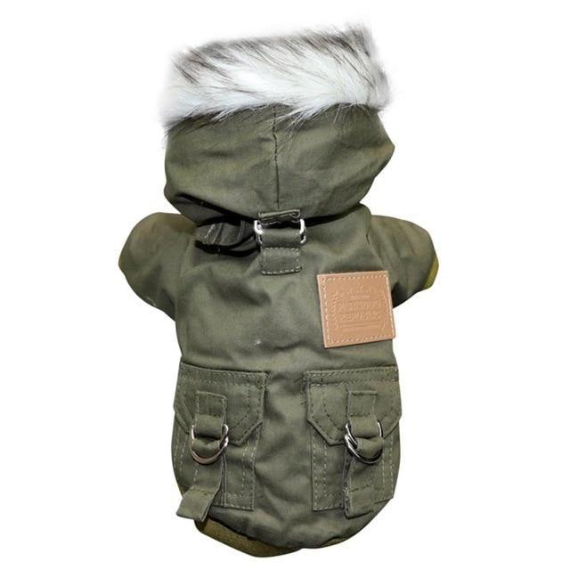 Parka-jack met capuchon van imitatiebont