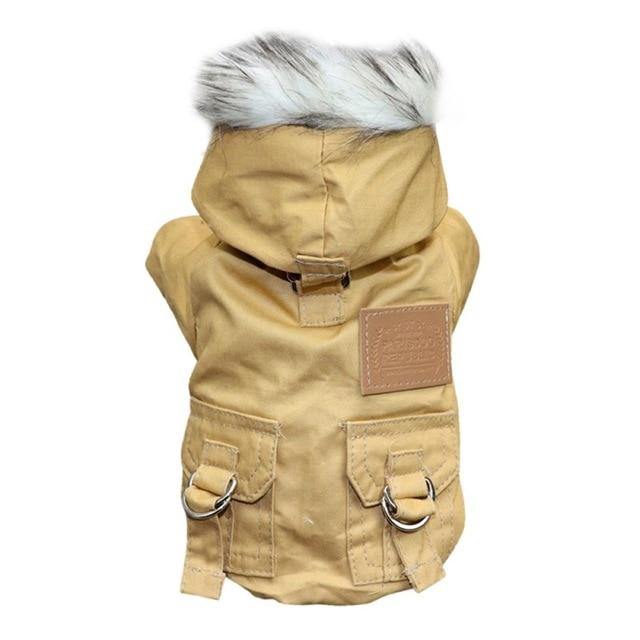 Parka-jack met capuchon van imitatiebont