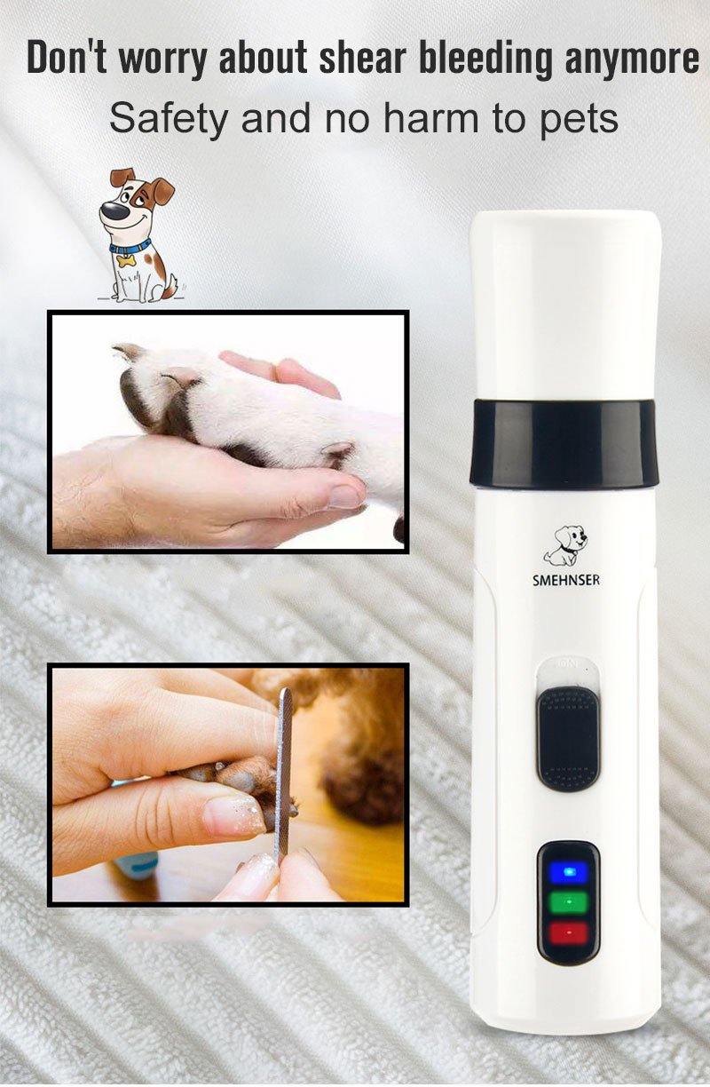 Broyeur à ongles rechargeable pour chien