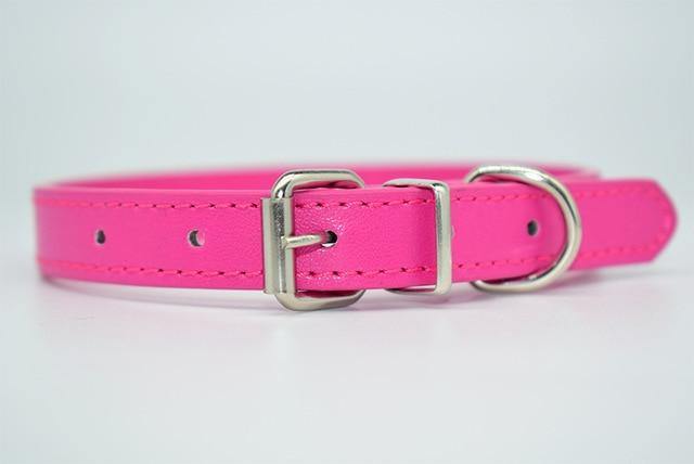 Soft Faux Leather Dog Collar