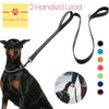Load image into Gallery viewer, Two Handled Reflective Dog Leash