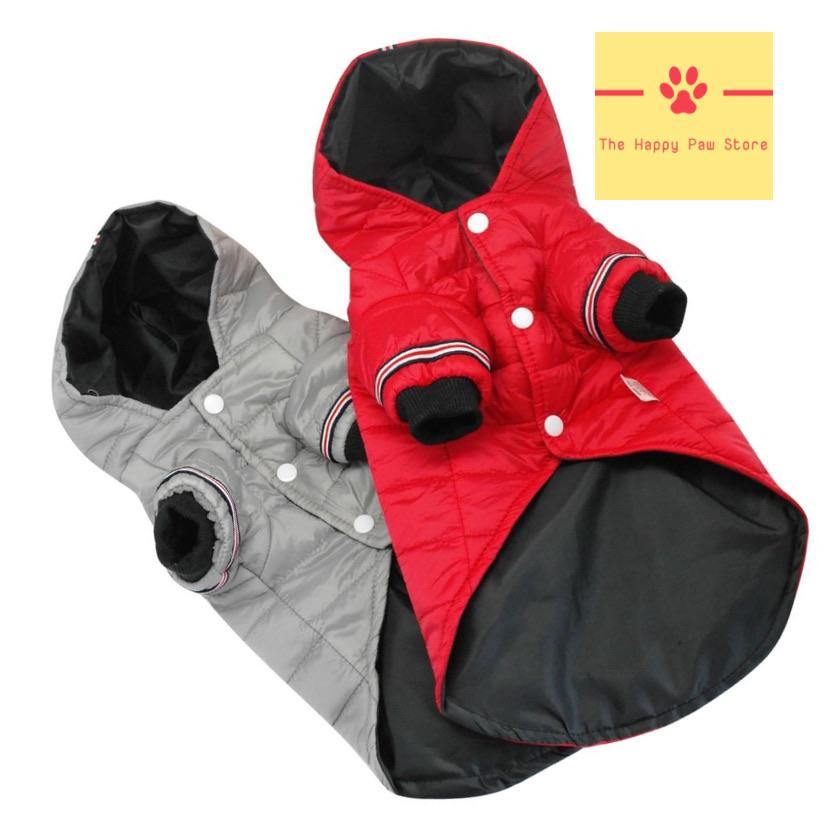 Veste imperméable pour chien avec capuche (petites races)