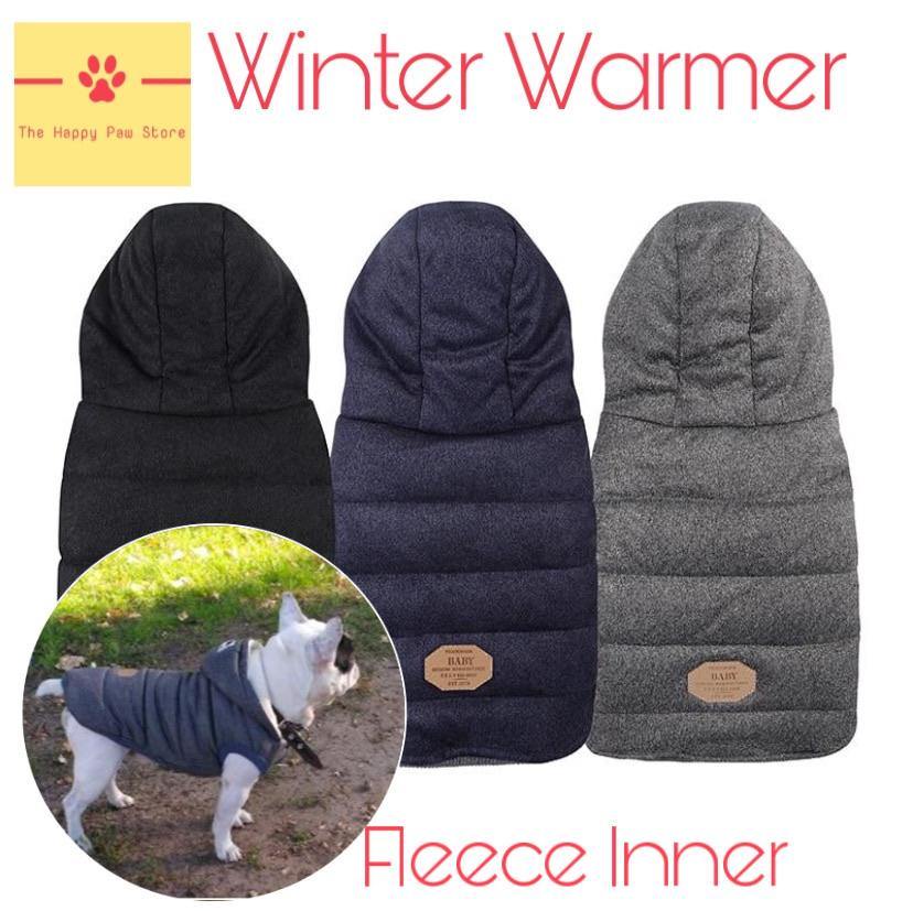 Veste d'hiver plus chaude pour chien (races petites et moyennes)